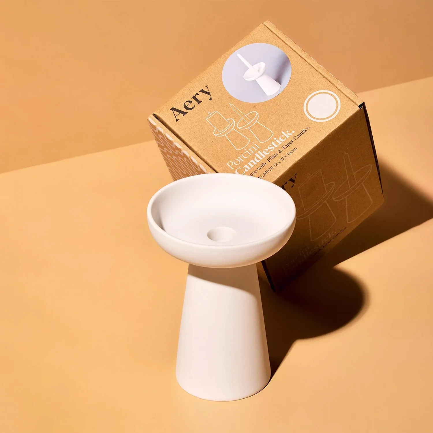 aery living | porcini candle holder large | white - LC - Image 11