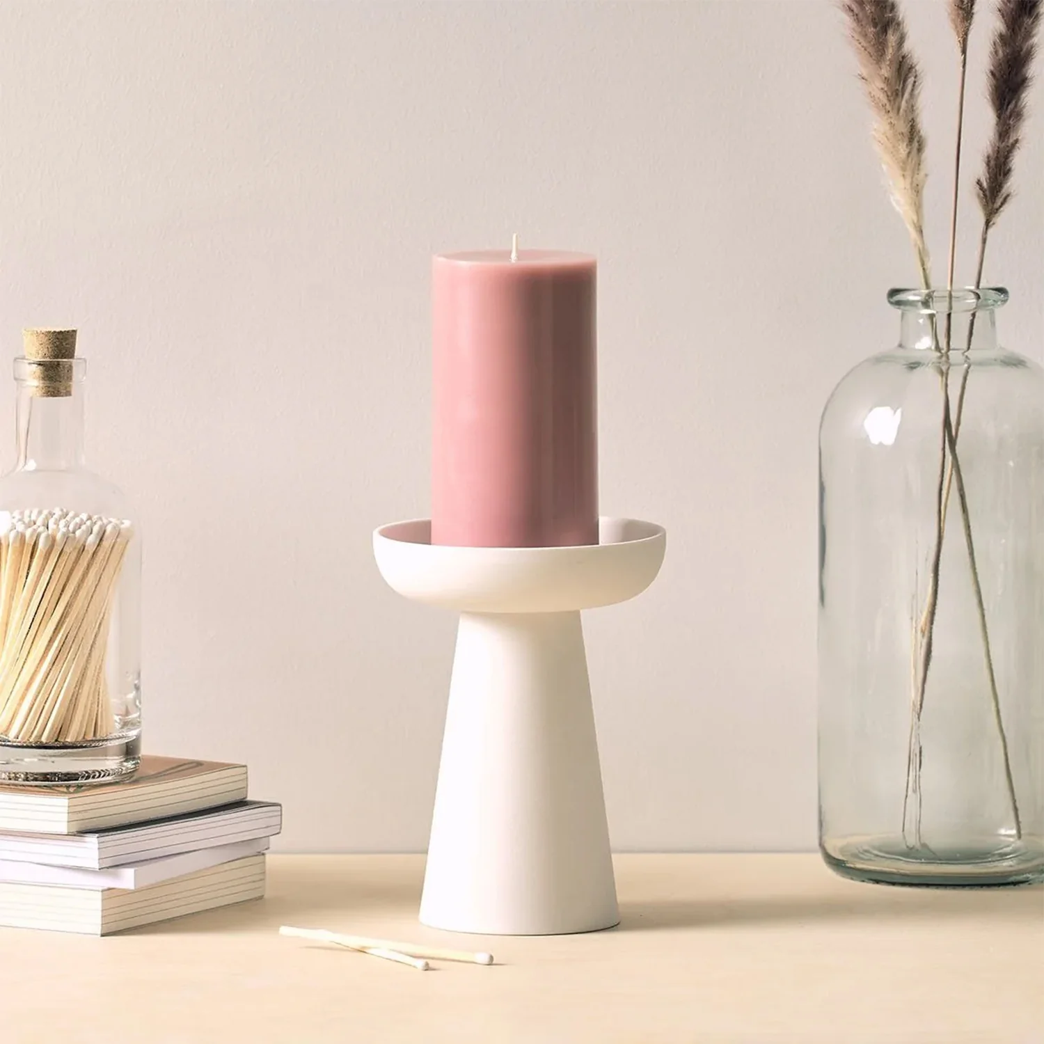 aery living | porcini candle holder large | white - LC - Image 12