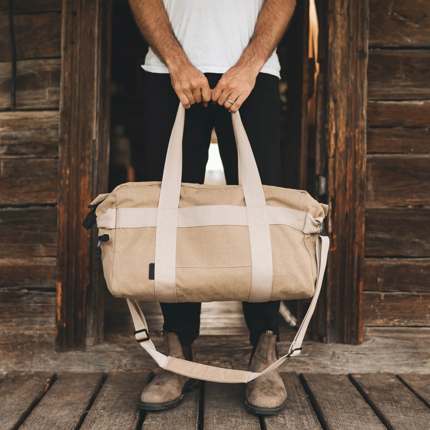 afternoons with Albert | technical weekender bag | oak - Image 14