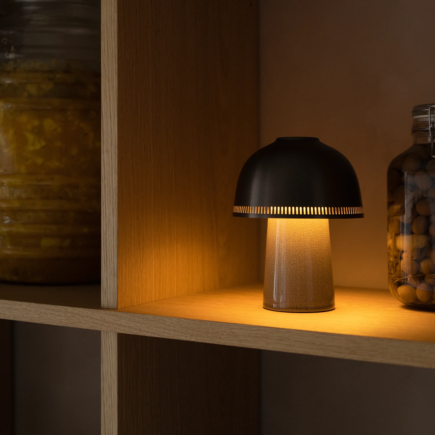 &tradition | raku portable lamp | beige grey + bronzed - Image 11