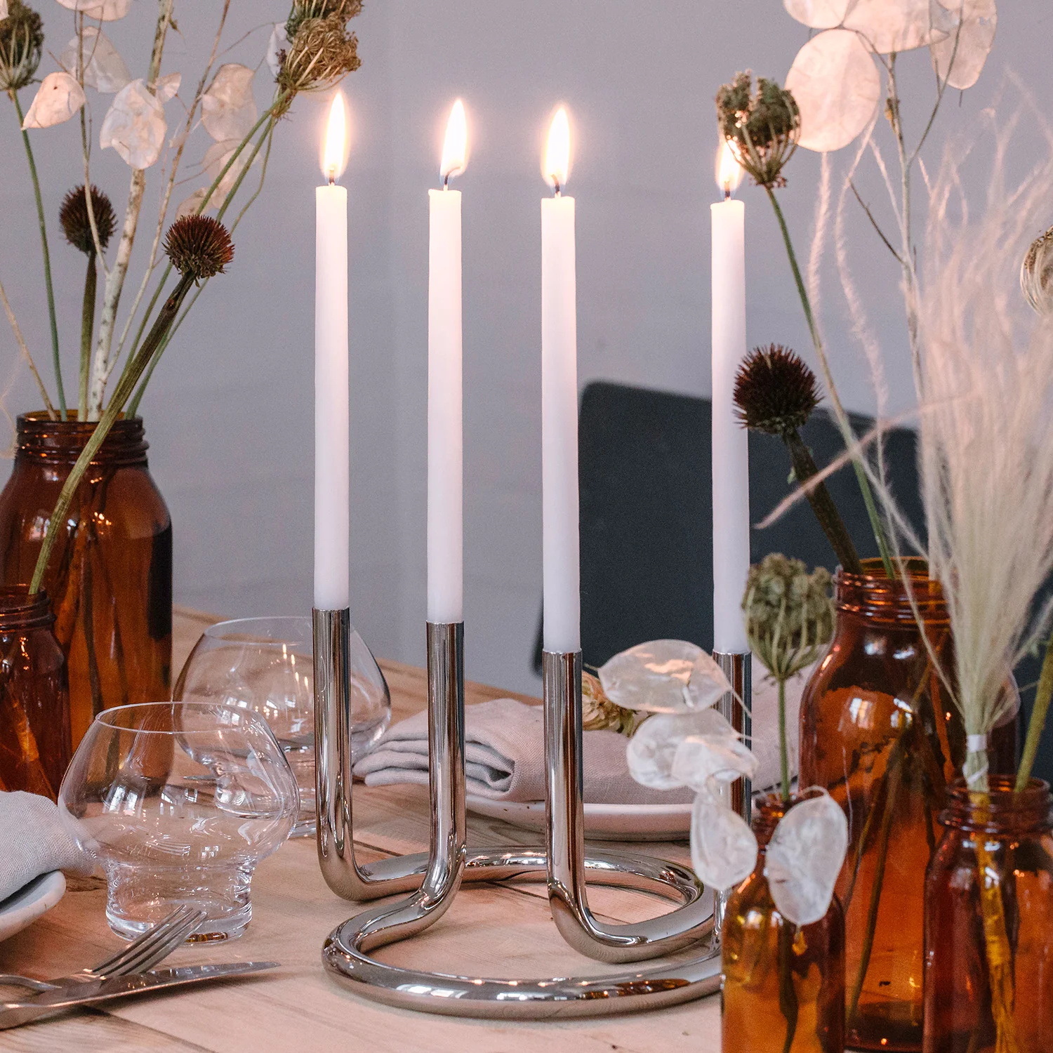 architectmade | gemini candleholder | stainless steel - Image 9
