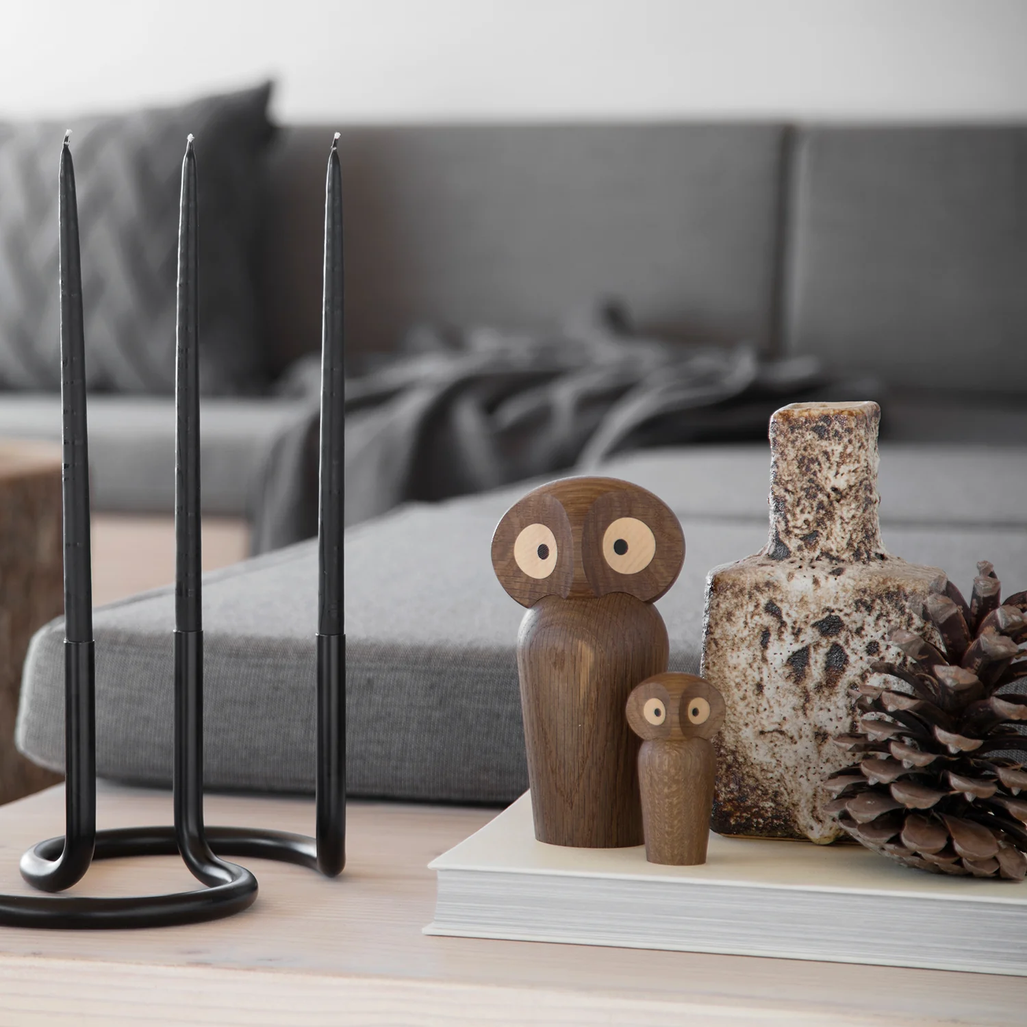 architectmade | wooden owl | large smoked oak - Image 4