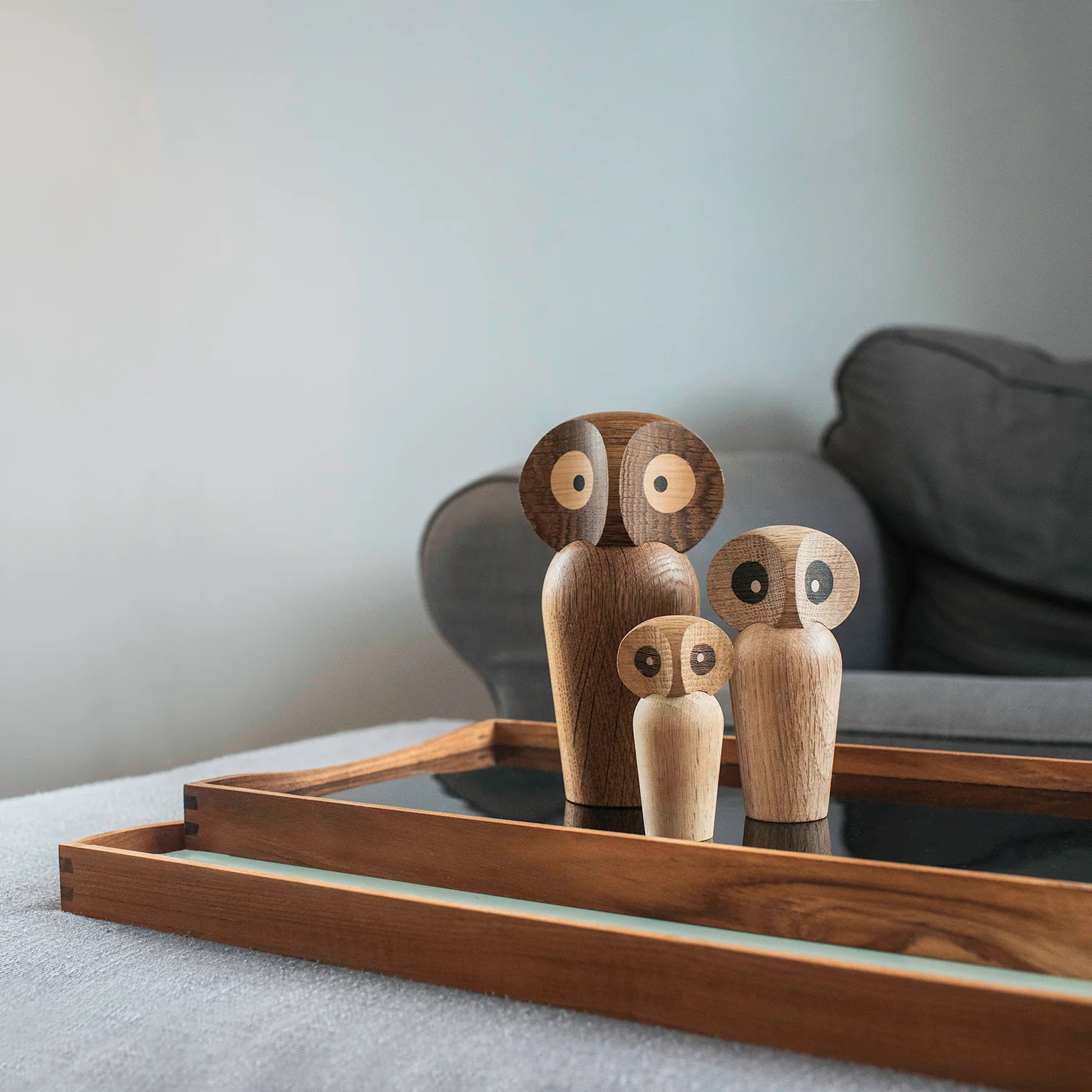 architectmade | wooden owl | large smoked oak - Image 5