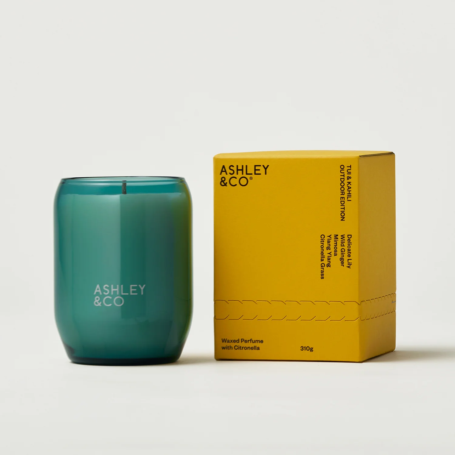 ashley + co | waxed perfume scented outdoor candle | tui + kahili + citronella - Image 3