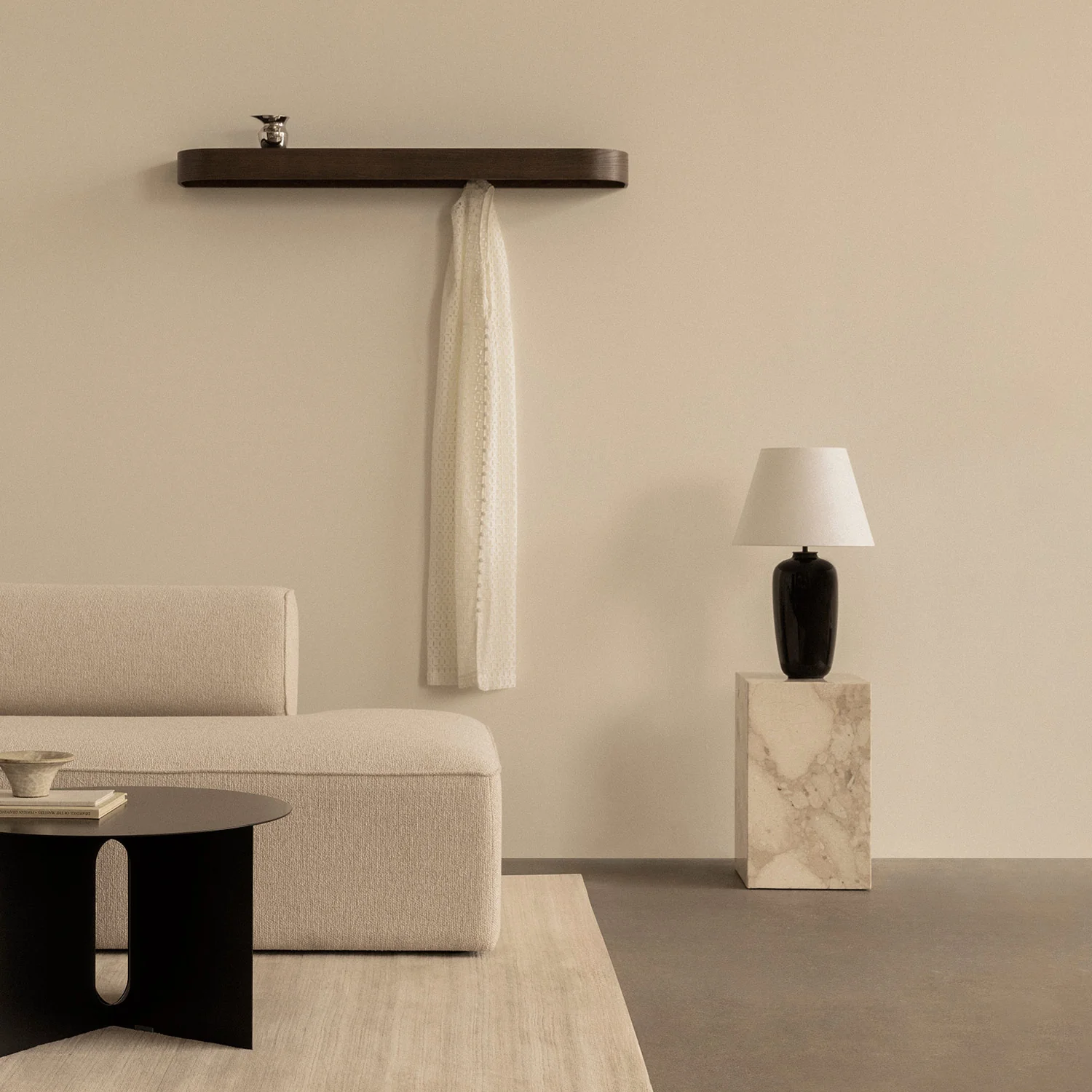 audo copenhagen (menu) | epoch shelf with rack 118cm | natural oak - Image 3