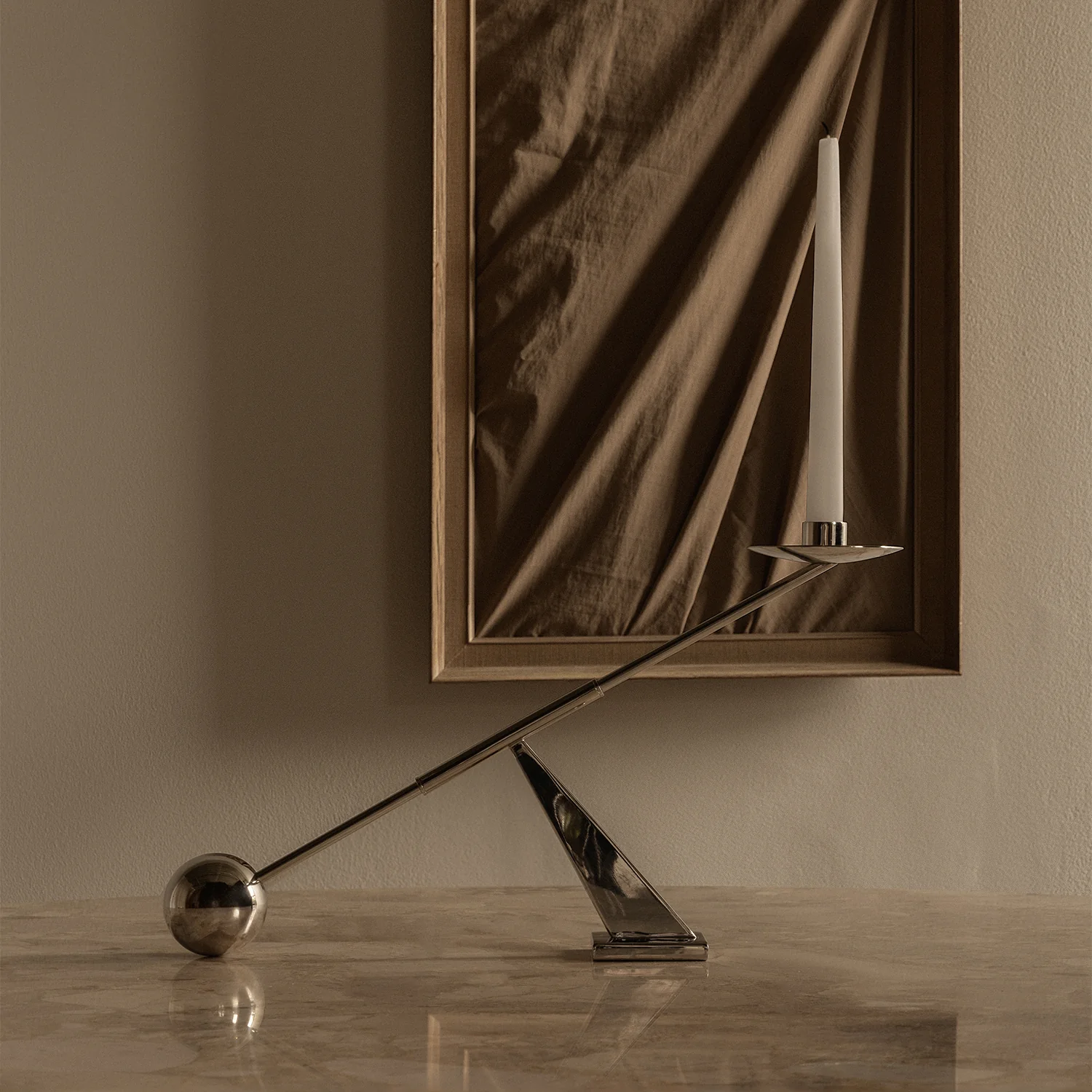 audo copenhagen (menu) | interconnect candle holder small | stainless steel - Image 2