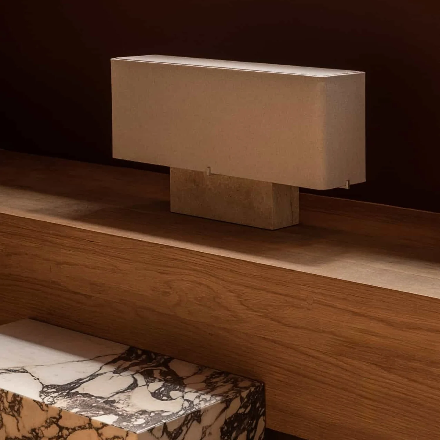 audo copenhagen | nonna table lamp 30cm | travertine stone - Image 3