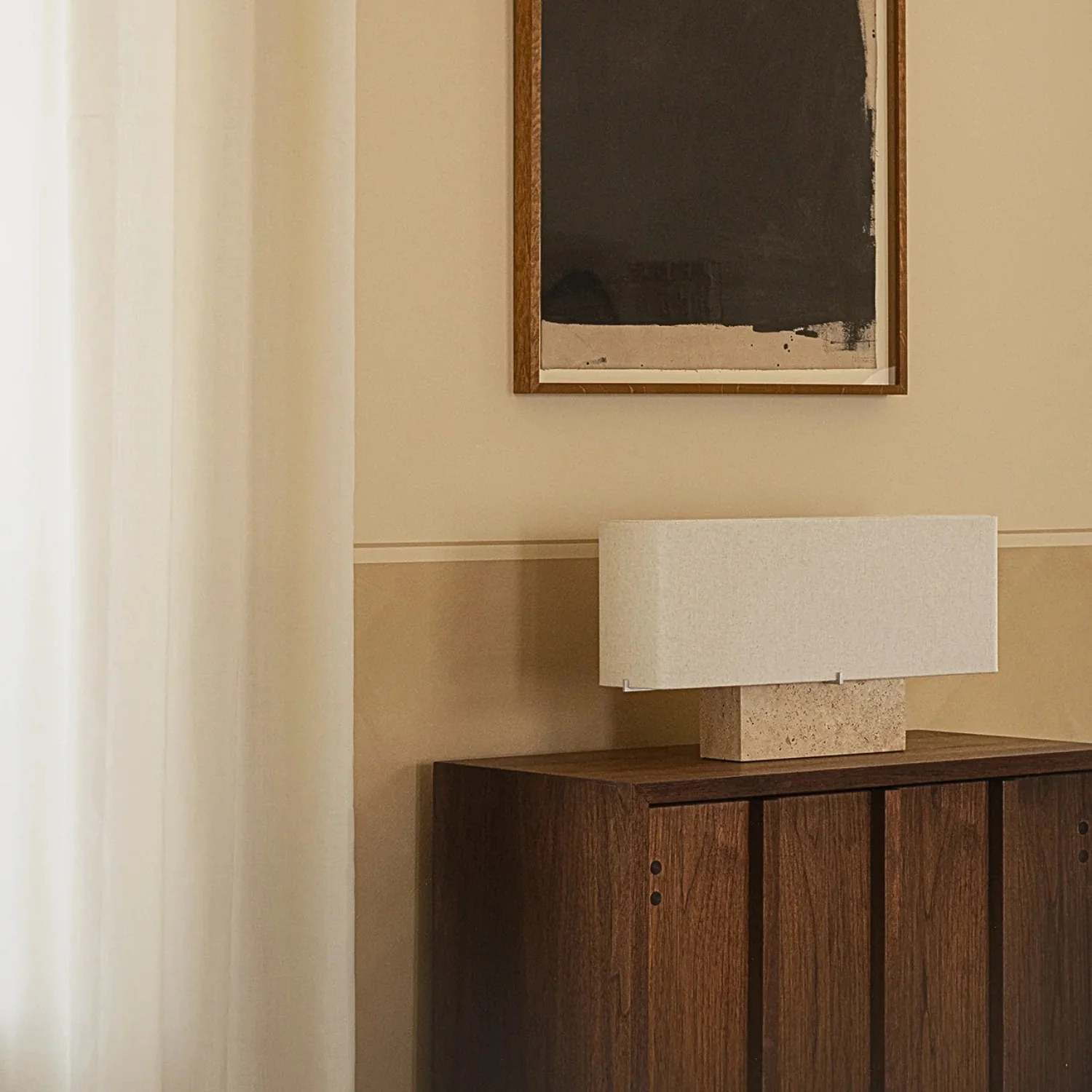 audo copenhagen | nonna table lamp 30cm | travertine stone - Image 4