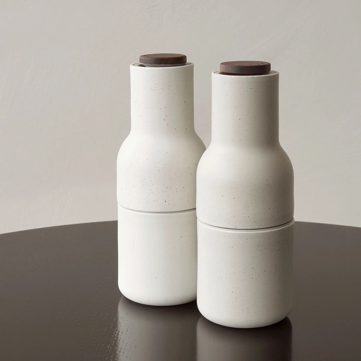 audo copenhagen (menu) | bottle grinder set | ceramic + walnut lid - Image 7