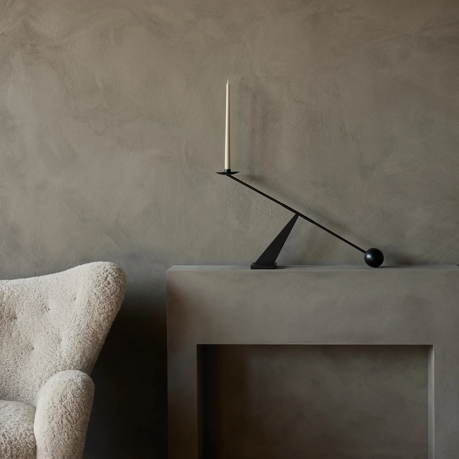 audo copenhagen (menu) | interconnect candle holder | black - Image 2