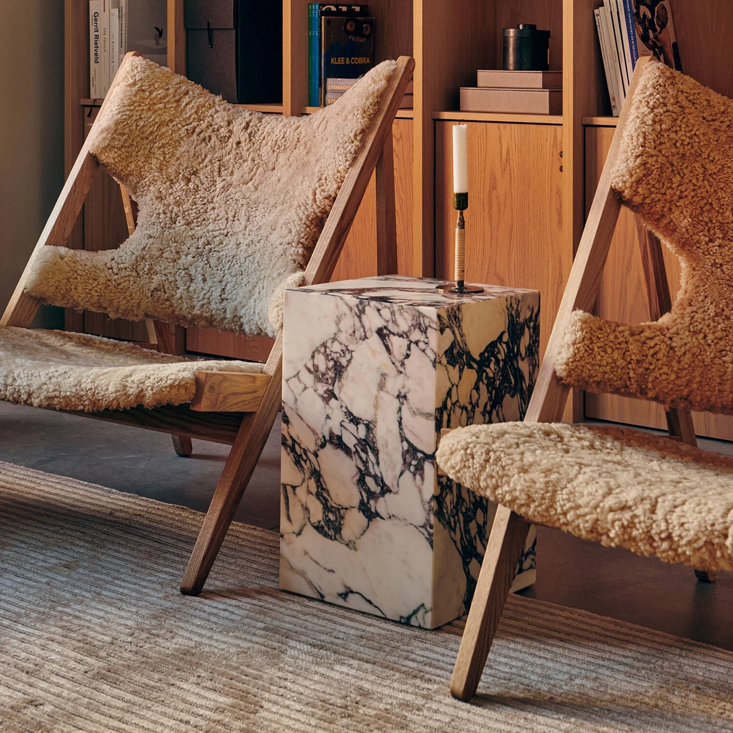 audo copenhagen (menu) | plinth tall | rose calacatta viola marble - Image 5