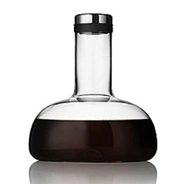 audo copenhagen (menu) | wine breather carafe | clear + steel - Image 4