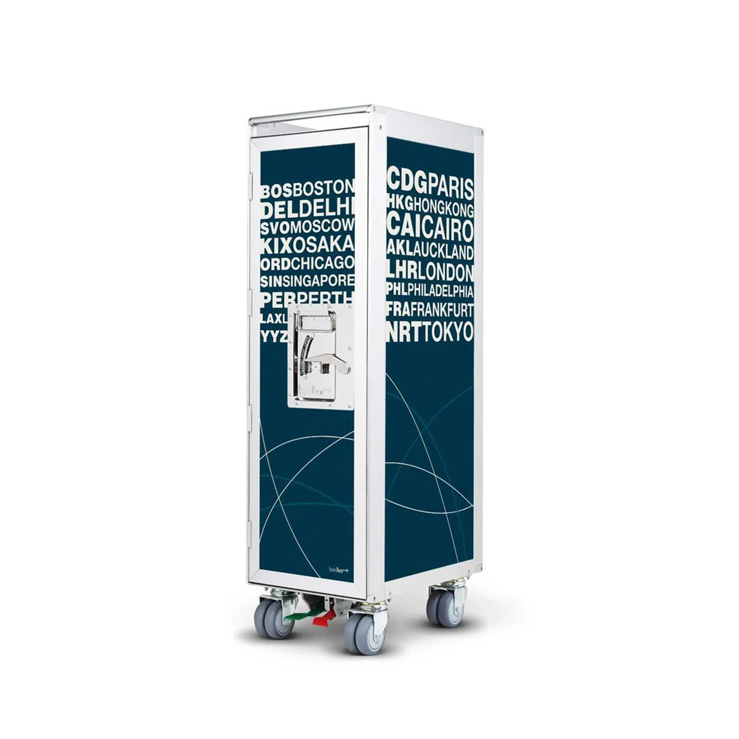 bordbar | classic trolley | OUTER TROLLEY ONLY - aluminium - Image 5