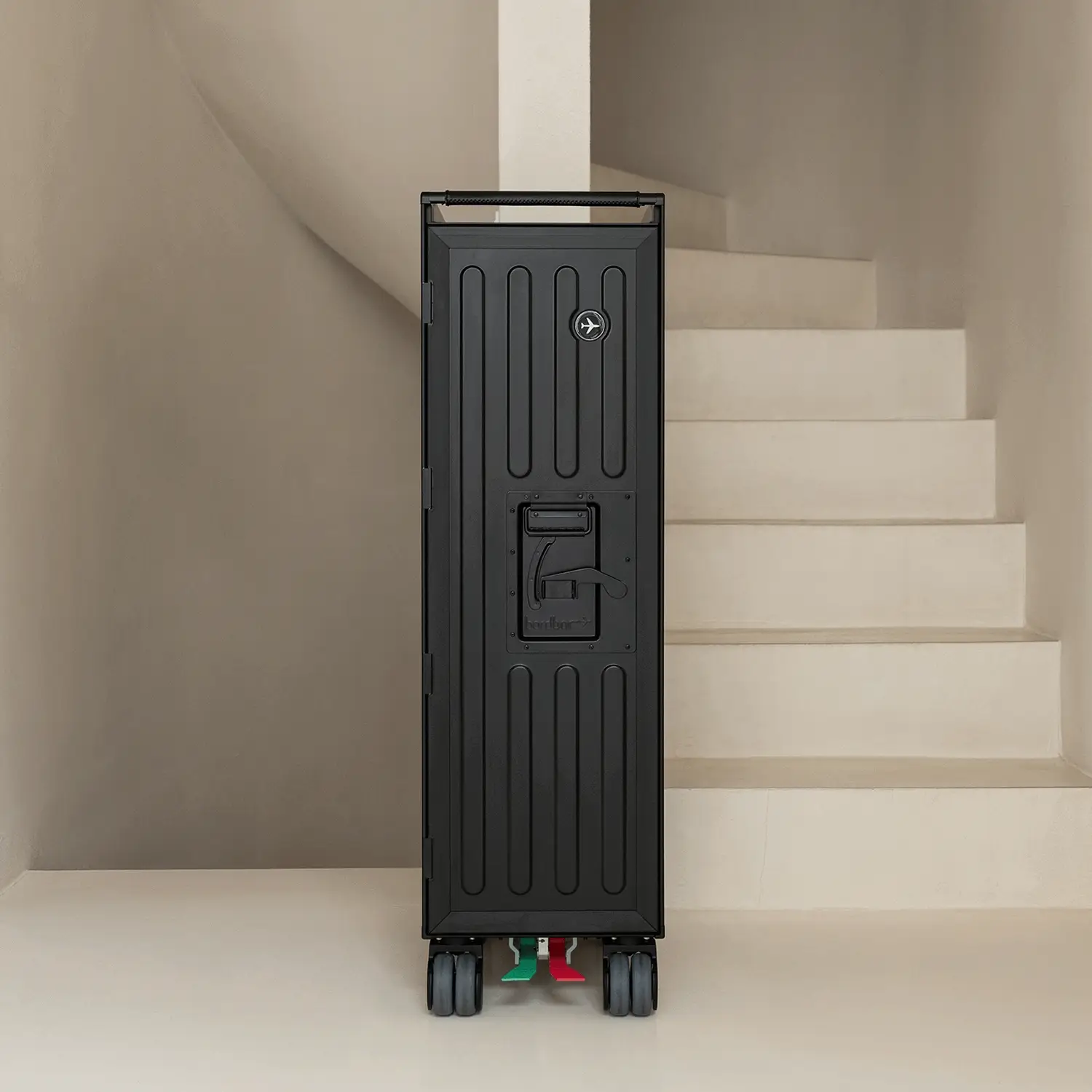 bordbar | voyager trolley | neon black + red drawers - Image 3