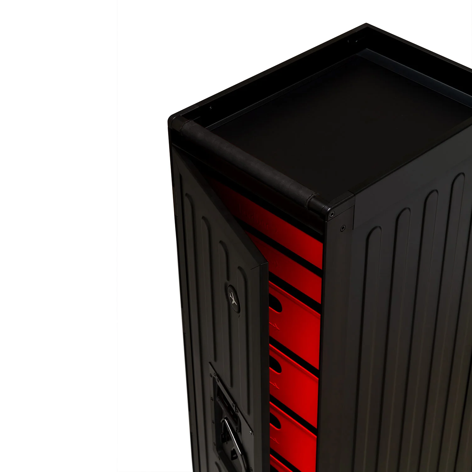 bordbar | voyager trolley | neon black + red drawers - Image 5