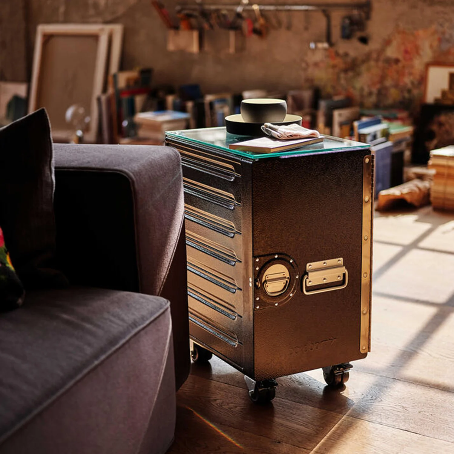 bordbar | box trolley + bedside equipment | black - Image 7