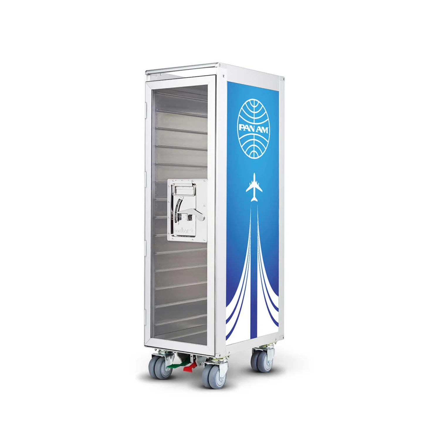 bordbar | classic trolley | OUTER TROLLEY ONLY - aluminium with transparent door - Image 12