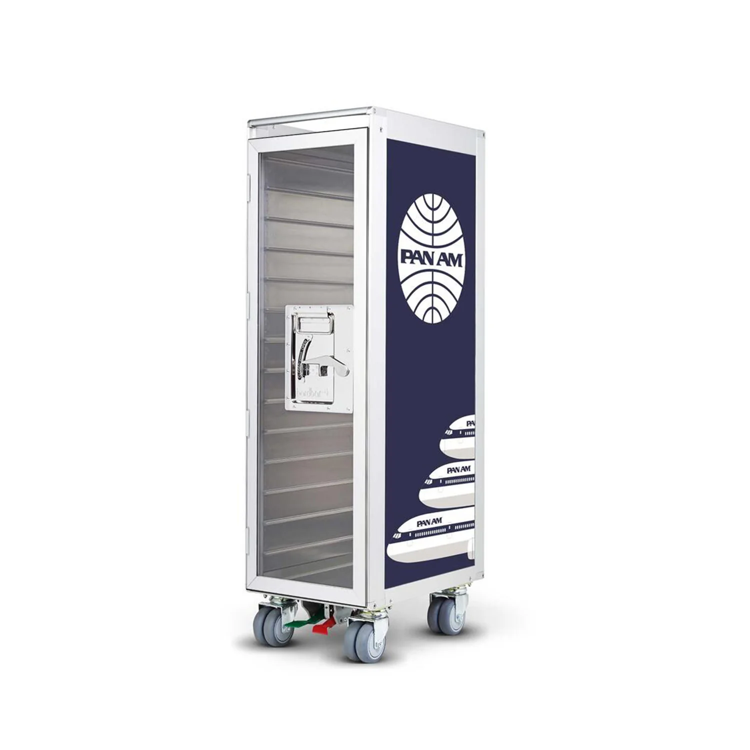 bordbar | classic trolley | OUTER TROLLEY ONLY - aluminium with transparent door - Image 13