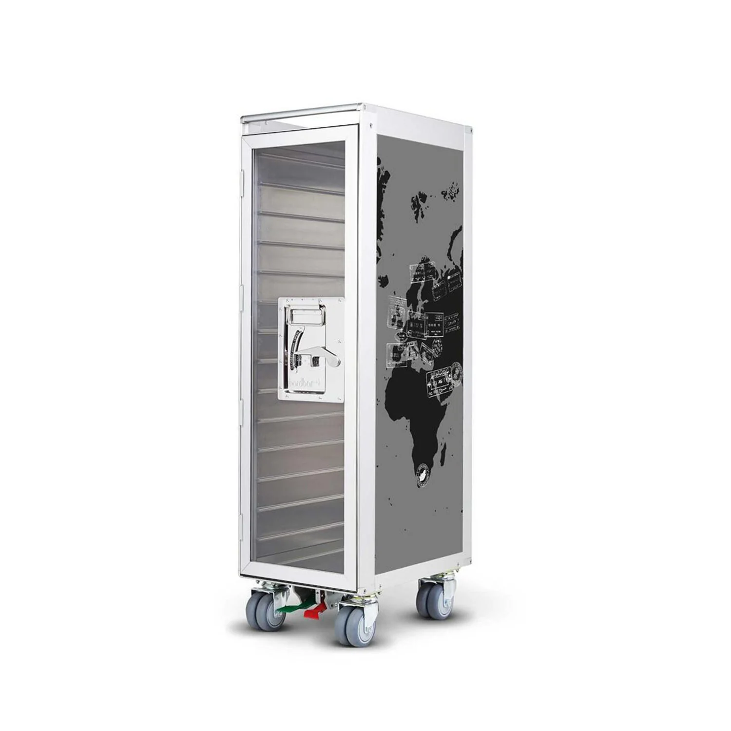 bordbar | classic trolley | OUTER TROLLEY ONLY - aluminium with transparent door - Image 14