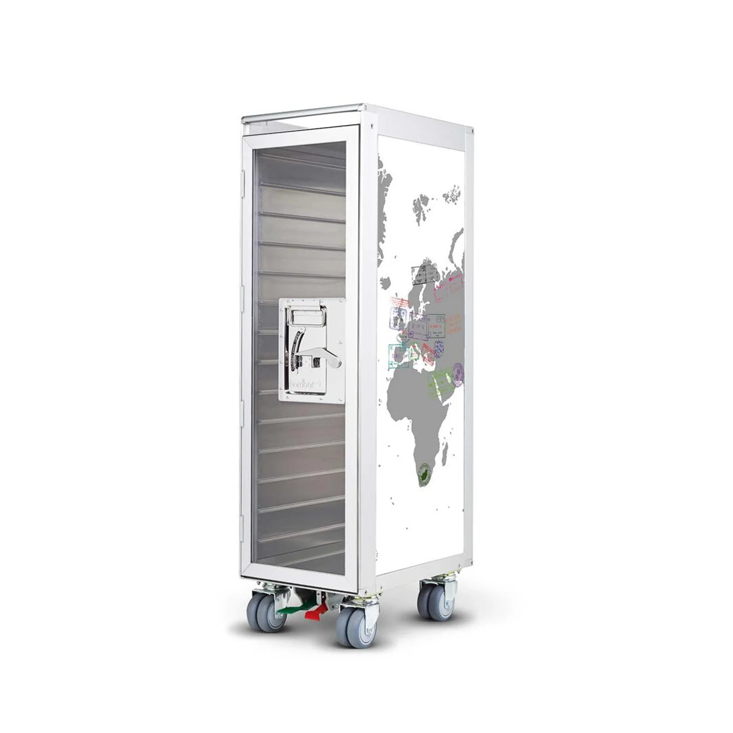 bordbar | classic trolley | OUTER TROLLEY ONLY - aluminium with transparent door - Image 15