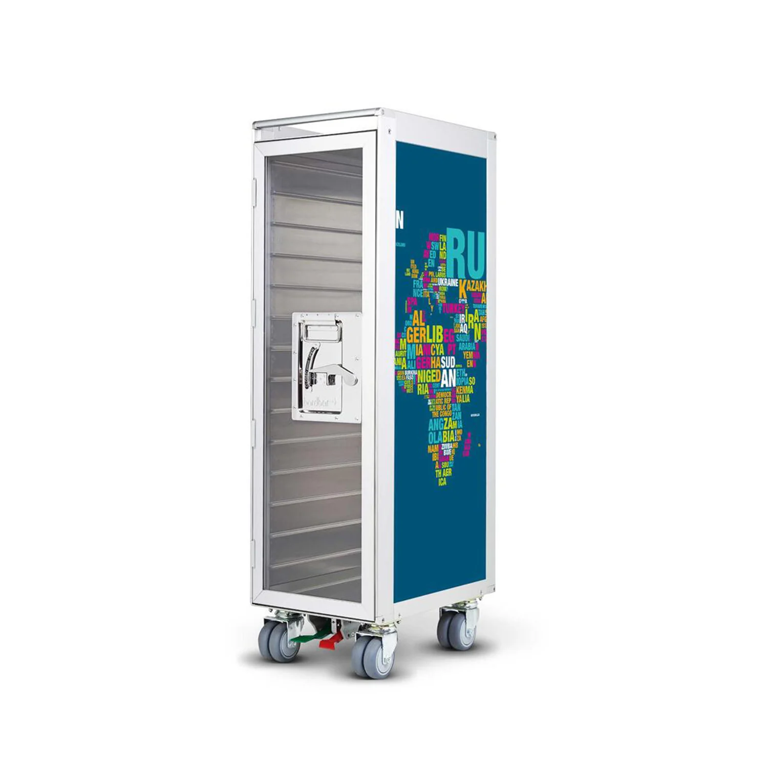 bordbar | classic trolley | OUTER TROLLEY ONLY - aluminium with transparent door - Image 18