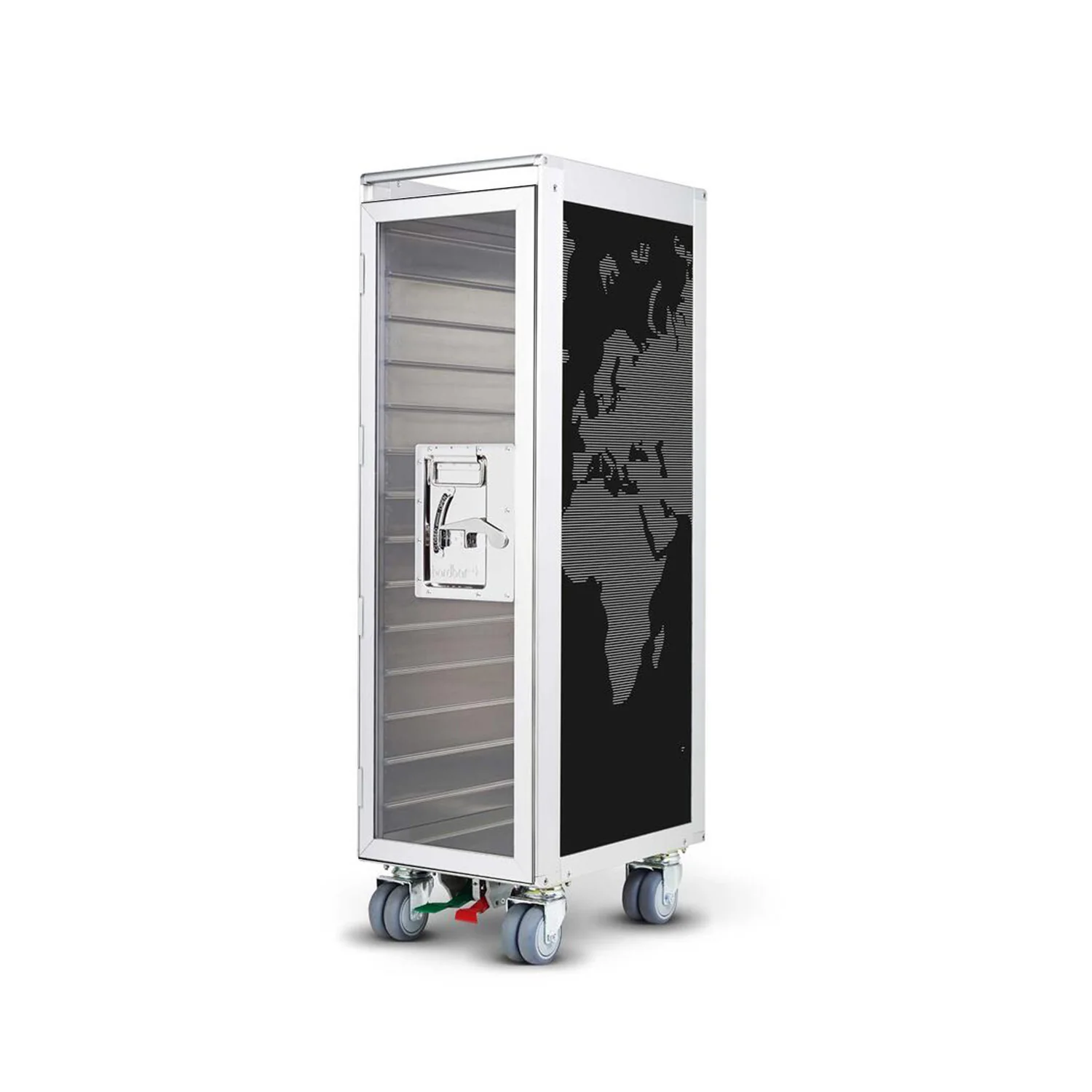 bordbar | classic trolley | OUTER TROLLEY ONLY - aluminium with transparent door - Image 19