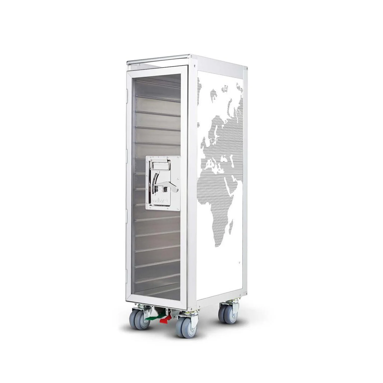 bordbar | classic trolley | OUTER TROLLEY ONLY - aluminium with transparent door - Image 20