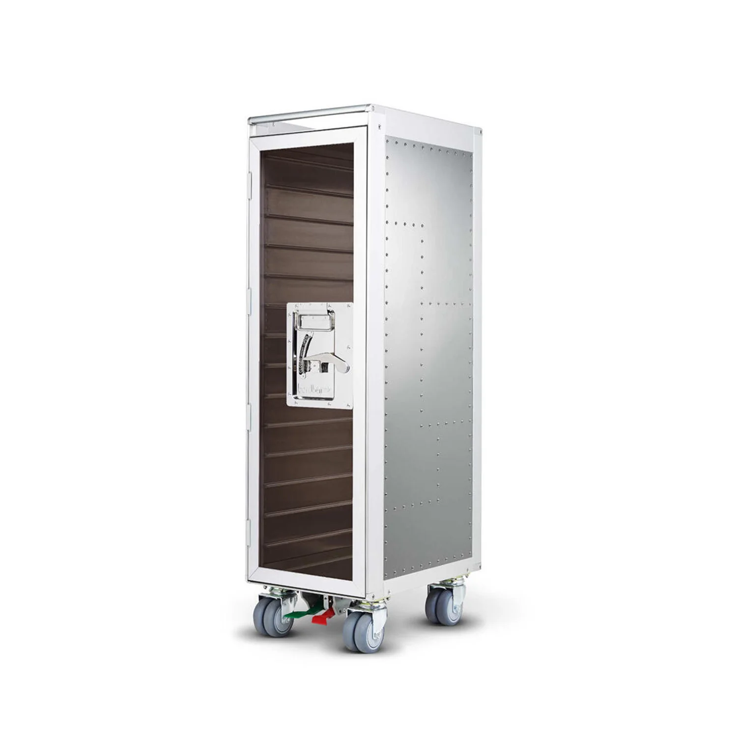 bordbar | rivet rocker trolley | OUTER TROLLEY ONLY -  aluminium with transparent smoke