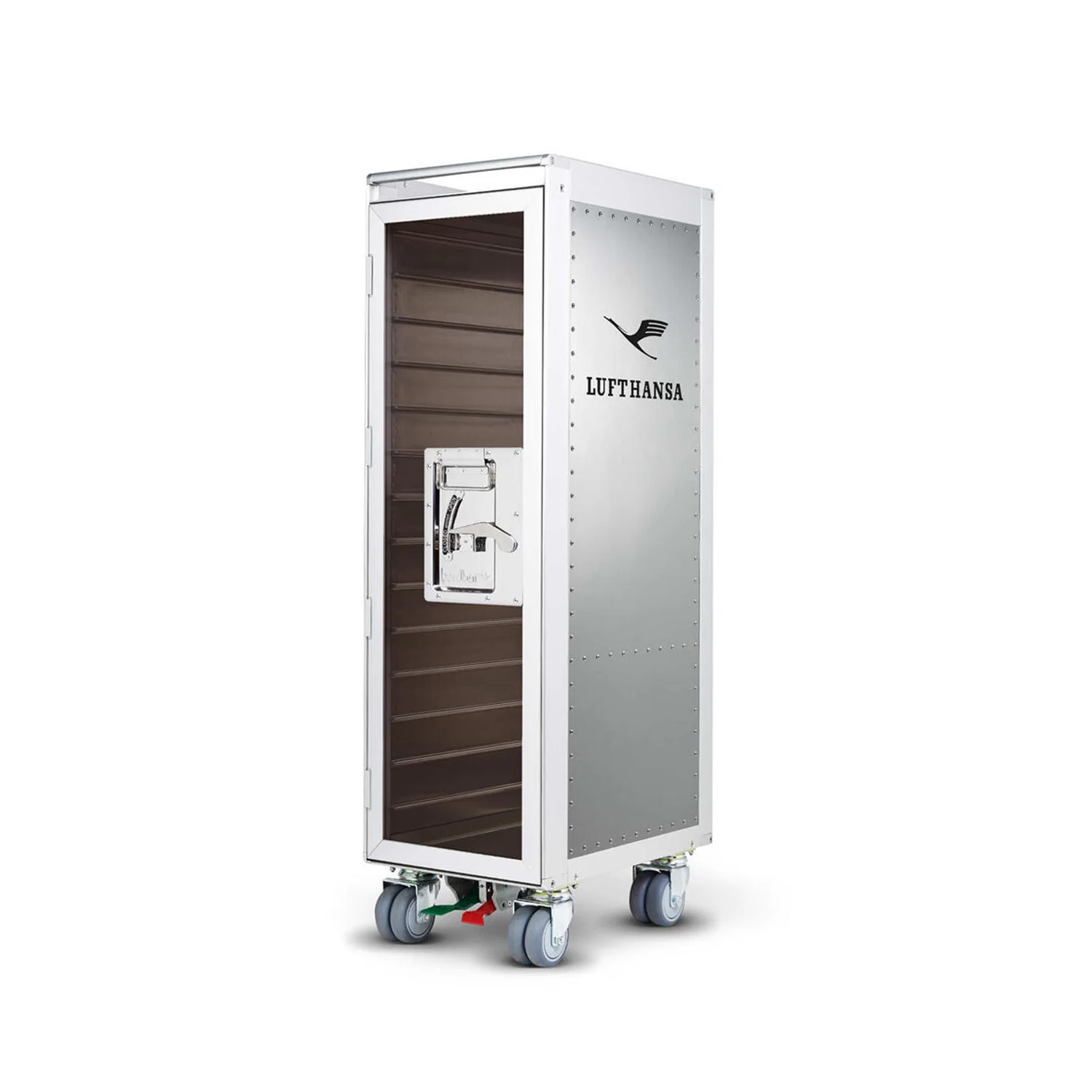bordbar | rivet rocker trolley | OUTER TROLLEY ONLY -  aluminium with transparent smoke - Image 2