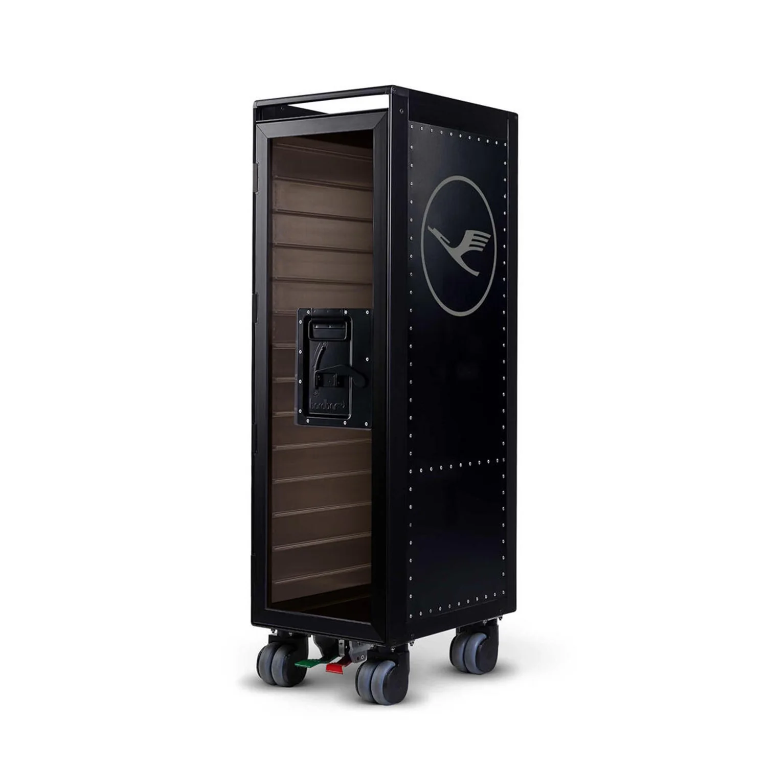 bordbar | rivet rocker trolley | OUTER TROLLEY ONLY -  black with tranparent smoke - Image 2
