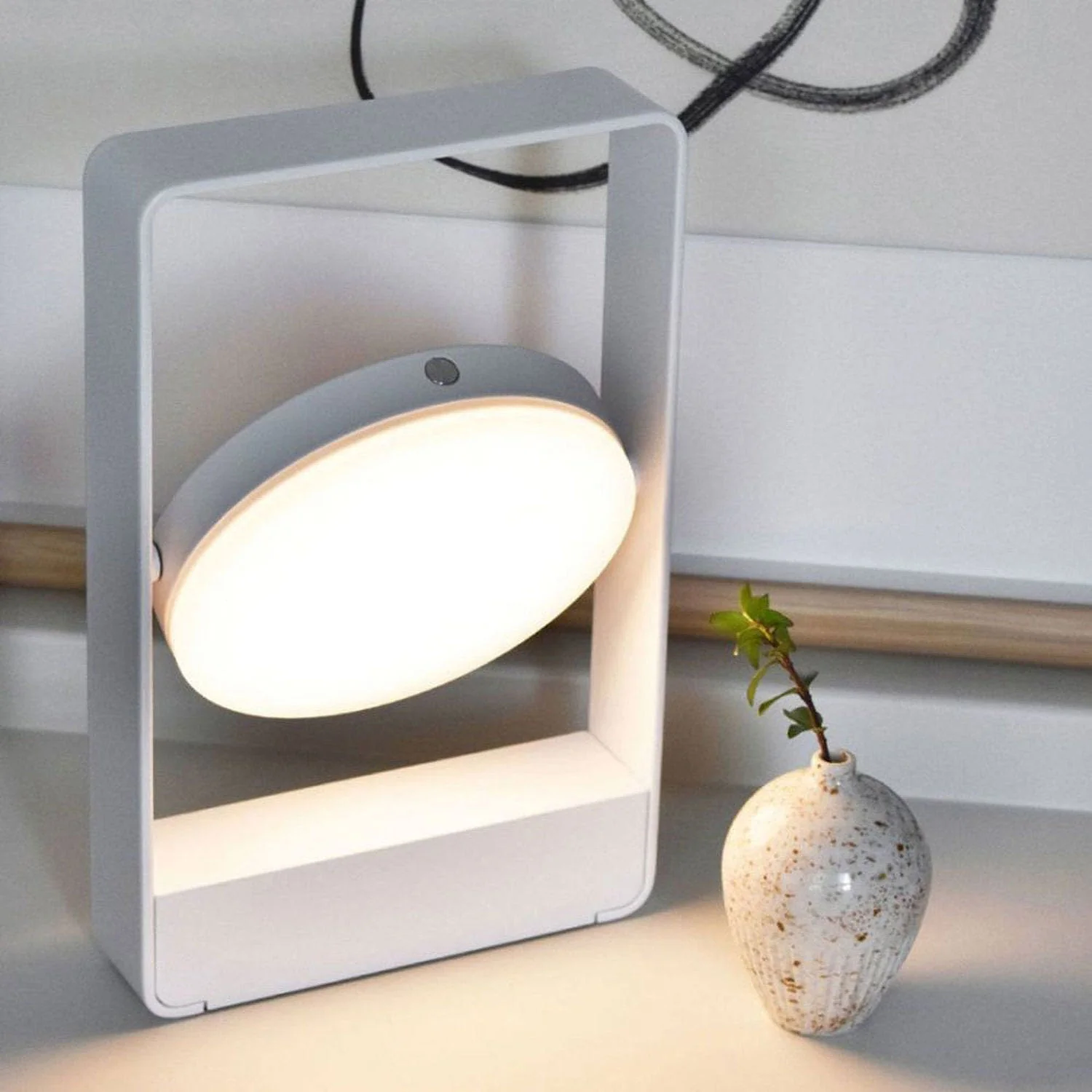 case furniture | mouro portable table lamp | white - Image 2