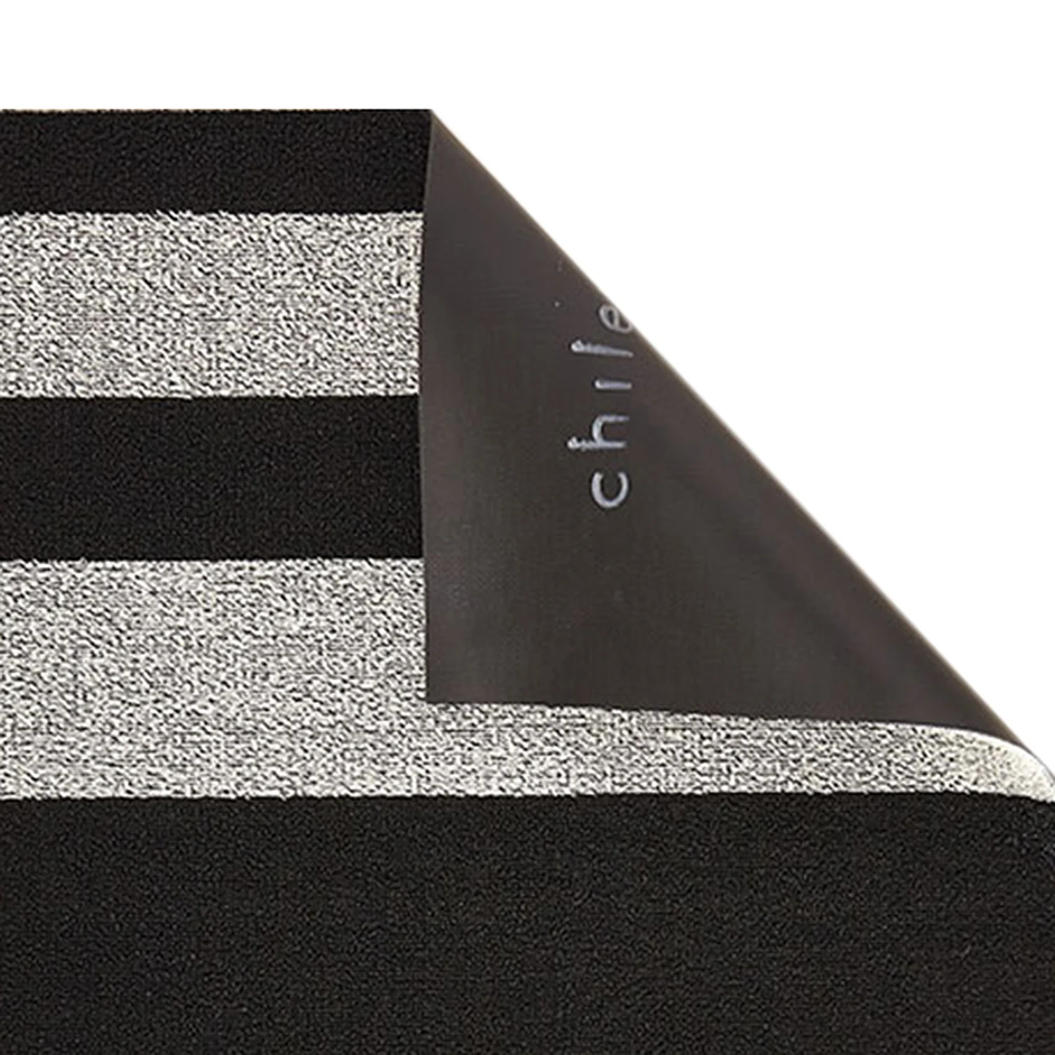 chilewich | big mat 91x152cm (36x60") | bold stripe black + white - Image 3