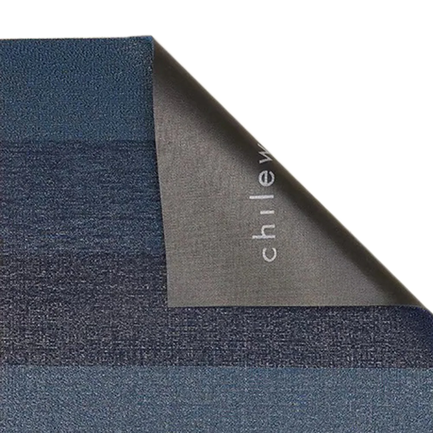 chilewich | shag doormat 46x71cm (18x28") | marbled stripe bay blue - Image 3