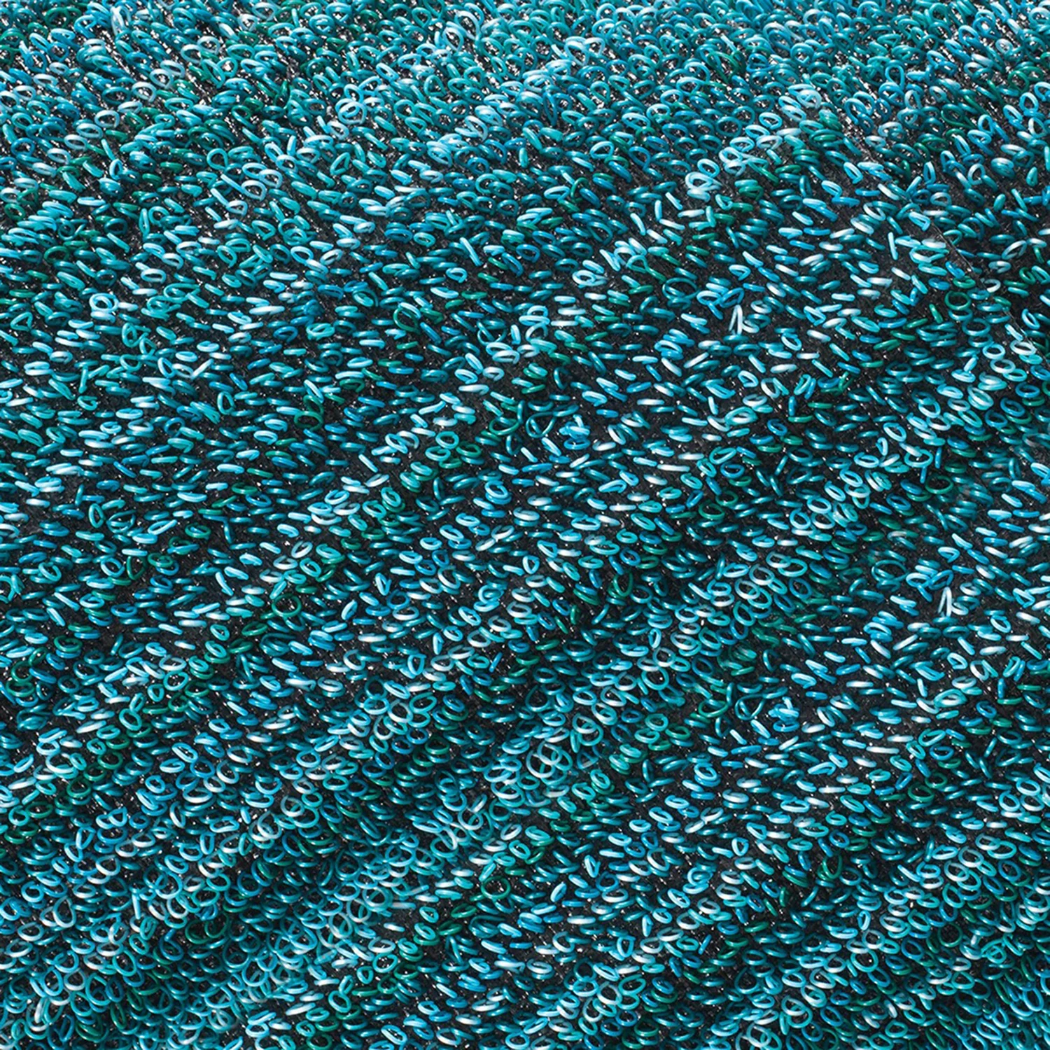 chilewich | large doormat 61x91cm (24x36") | skinny stripe turquoise - Image 4