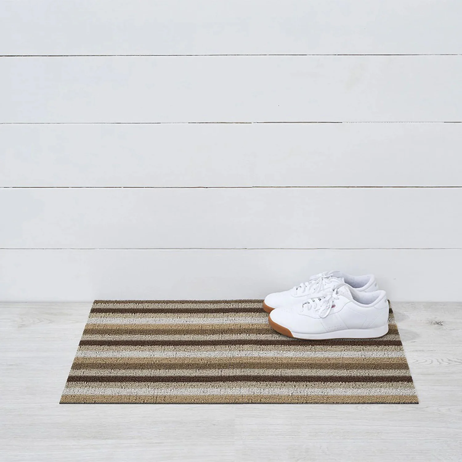 chilewich | shag doormat 46x71cm (18x28") | even stripe mocha - Image 2