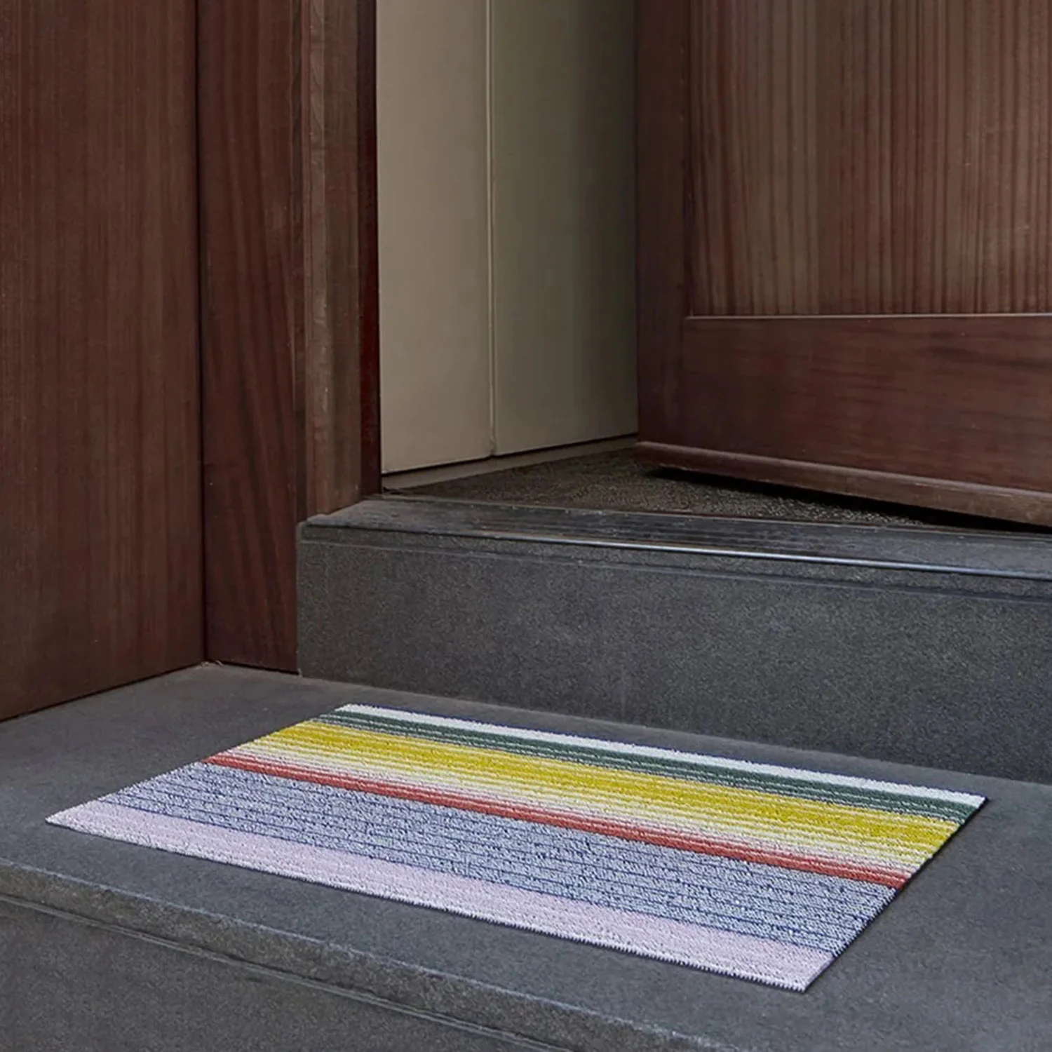 chilewich | shag doormat 46x71cm (18x28") | pop stripe multi - Image 4
