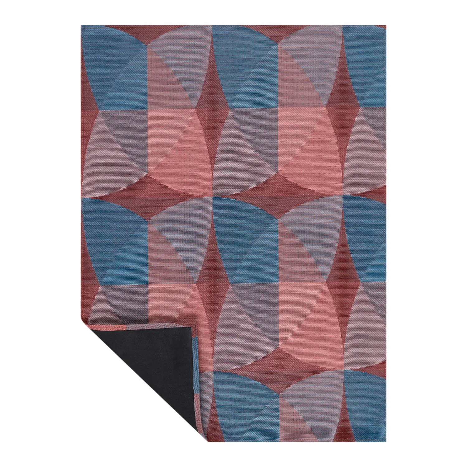 chilewich | woven floormat 183x2269cm (72x106") | canopy raspberry - Image 6