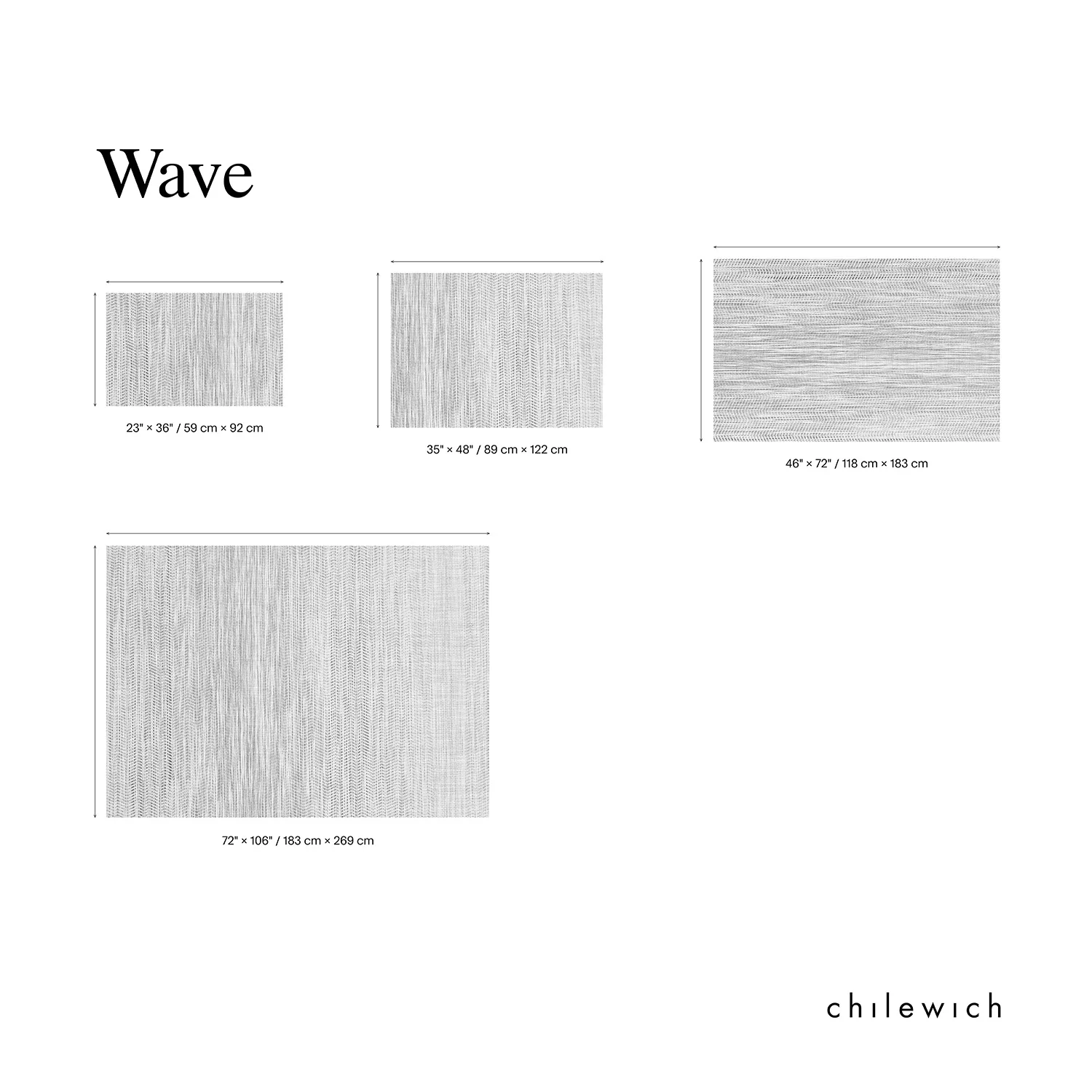 chilewich | woven floormat 183x269cm (72x106") | wave tiger eye - Image 7