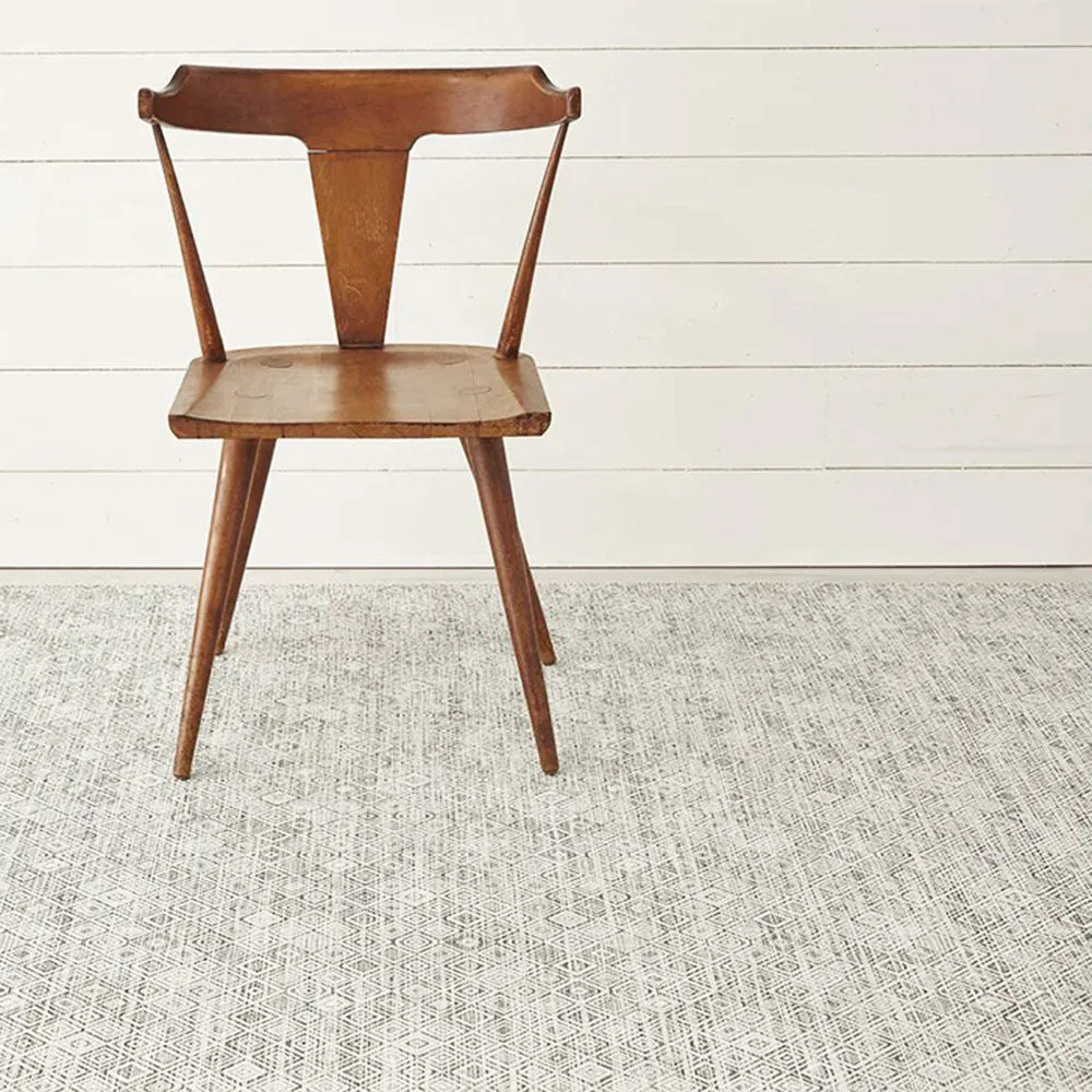 chilewich | woven floor runner 76x269cm (30x106") | mosaic black + white - Image 3