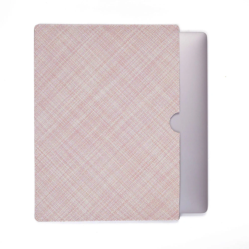 chilewich | laptop sleeve | basketweave blush large - DC - Image 3