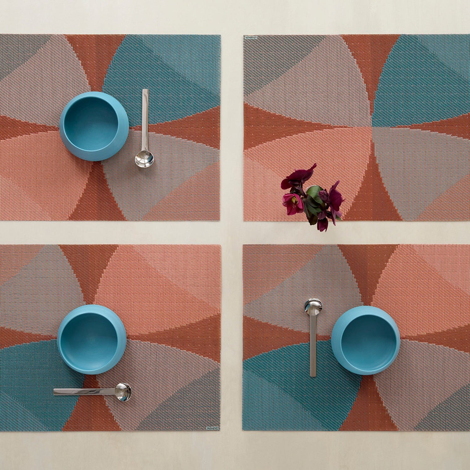 chilewich | placemat rectangle | canopy raspberry - Image 4