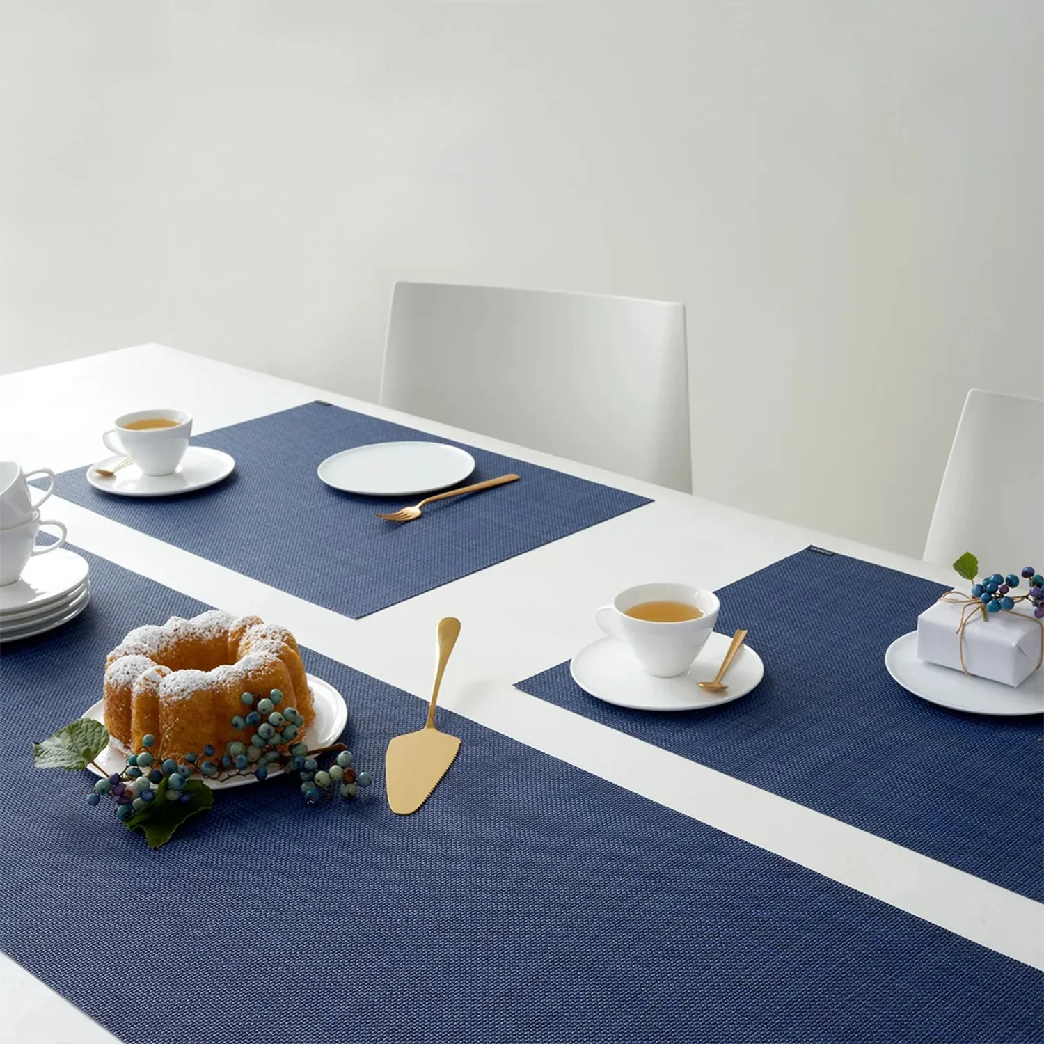 chilewich | placemat rectangle | mini basketweave indigo - Image 4
