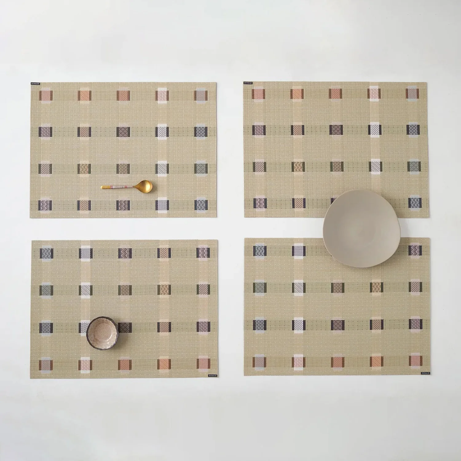 chilewich | placemat rectangle | sampler wheat - Image 2