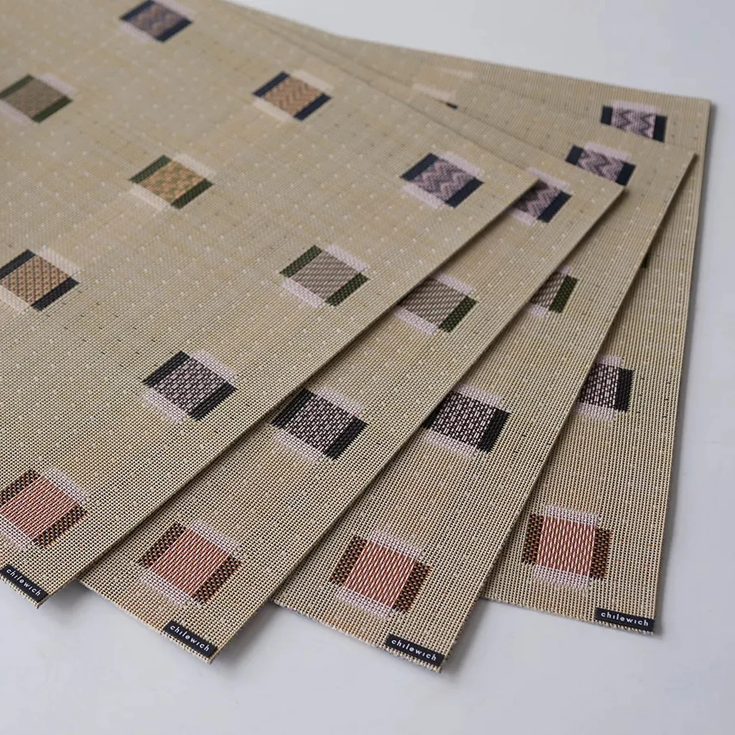 chilewich | placemat rectangle | sampler wheat - Image 3