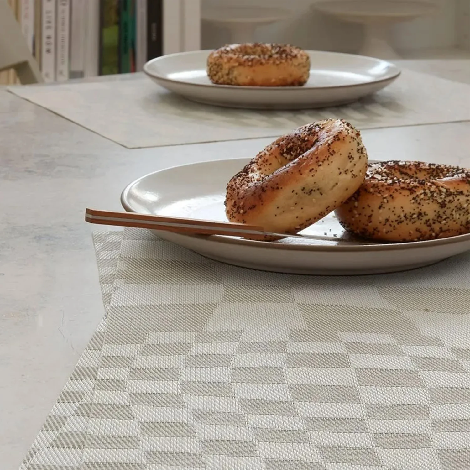 chilewich | placemat rectangle | warp sand - Image 2