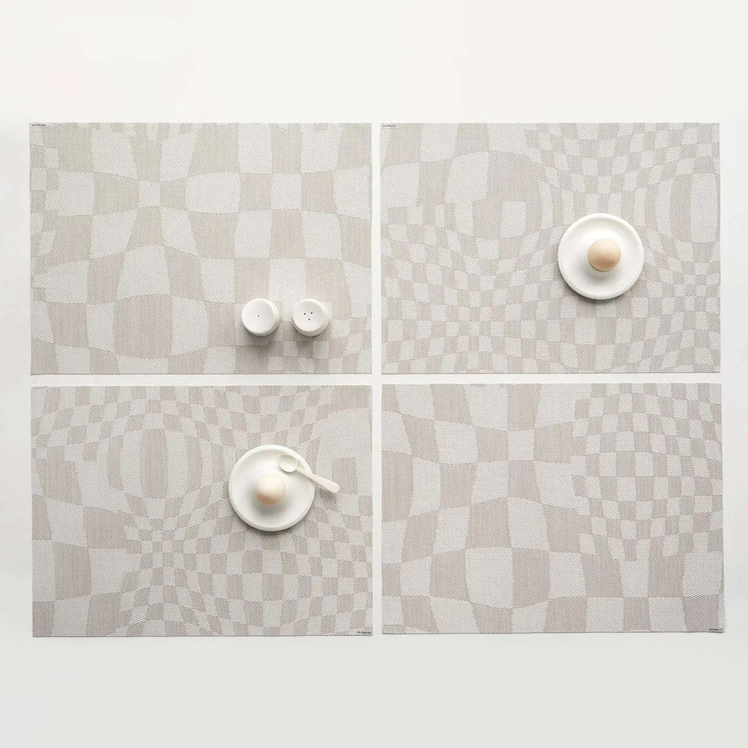chilewich | placemat rectangle | warp sand - Image 3