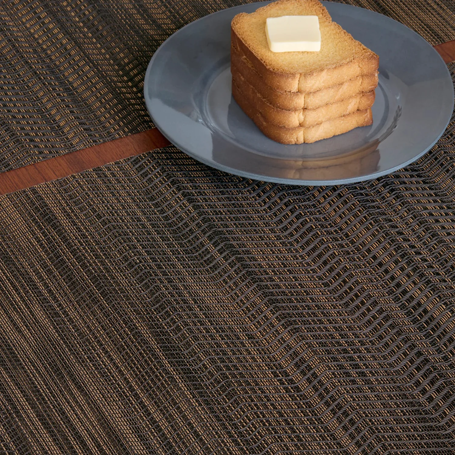 chilewich | placemat rectangle | wave tiger eye - Image 5