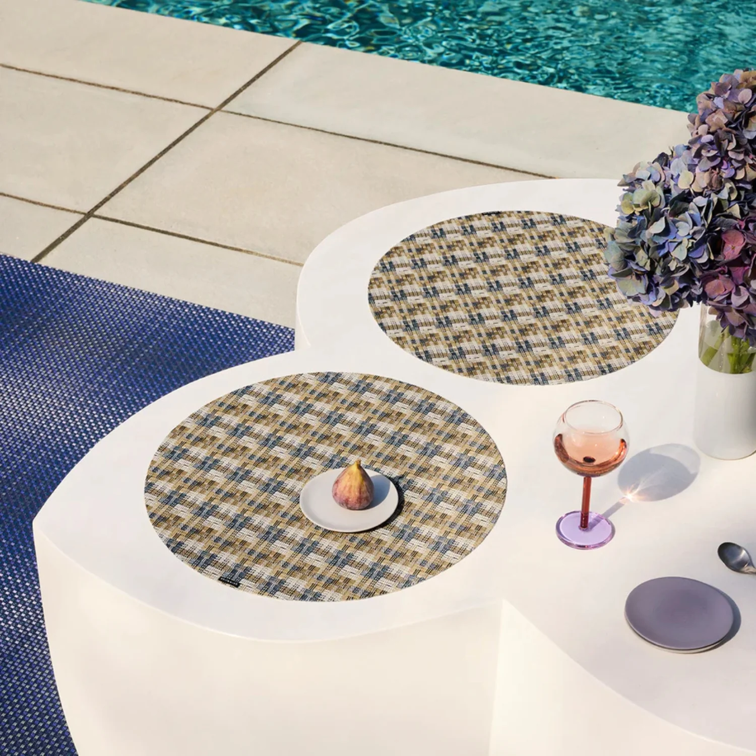 chilewich | placemat round | fable coast - Image 2