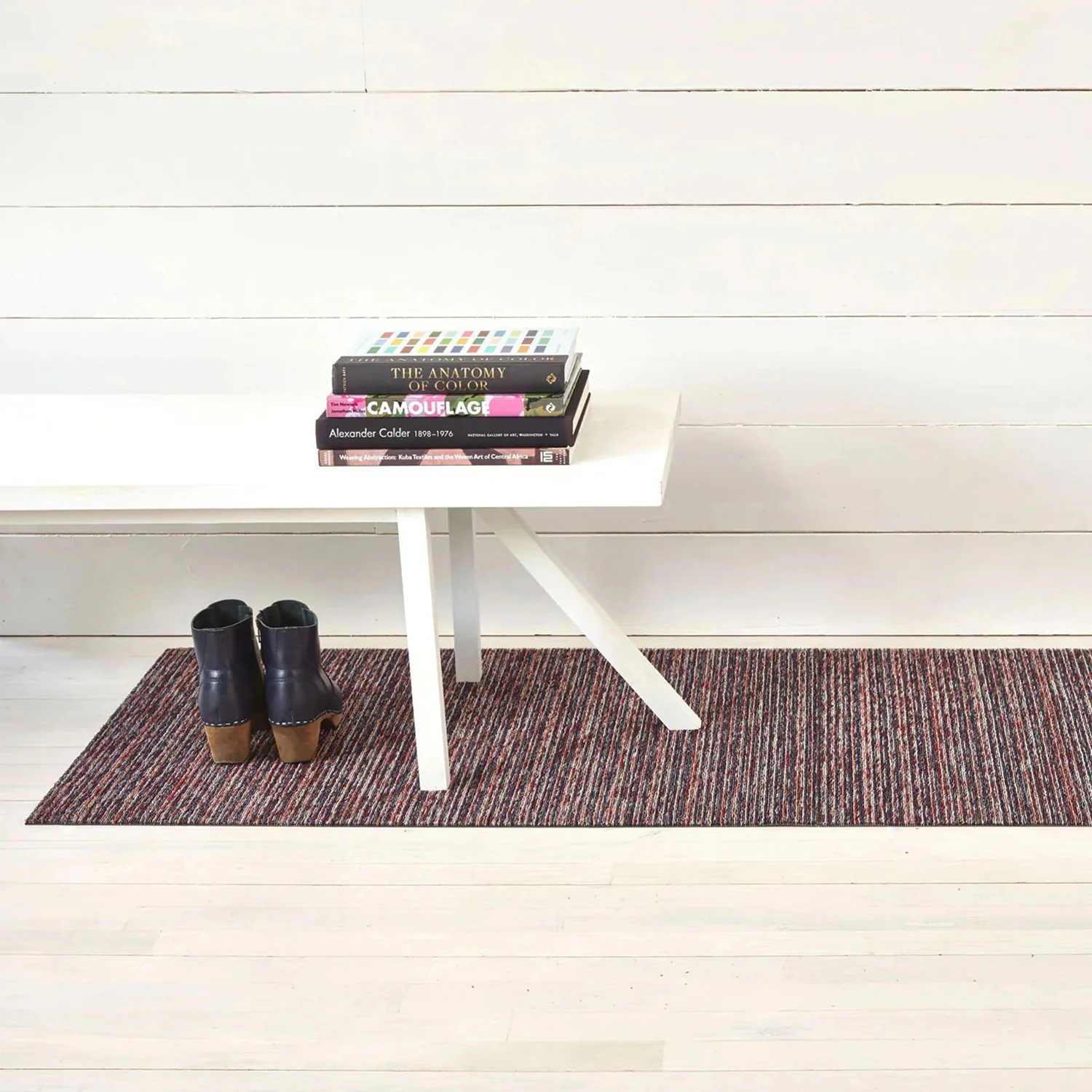chilewich | runner mat 61x183cm (24x72") | skinny stripe mulberry - DC - Image 2