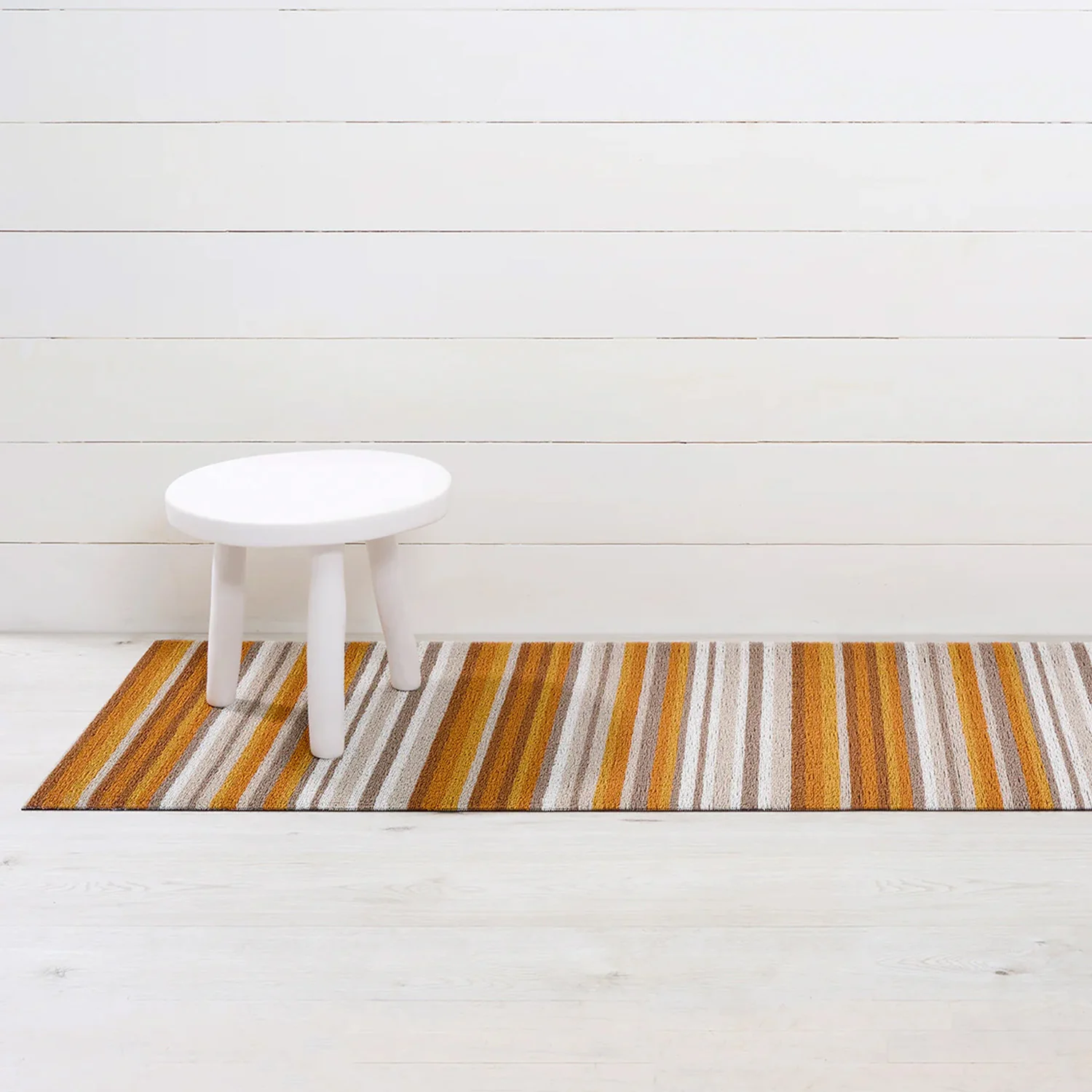 chilewich | shag runner mat 61x183cm (24x72") | horizon stripe desert - Image 2